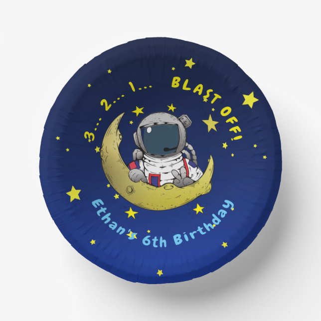 Moon Adventure Paper Bowls (Front)