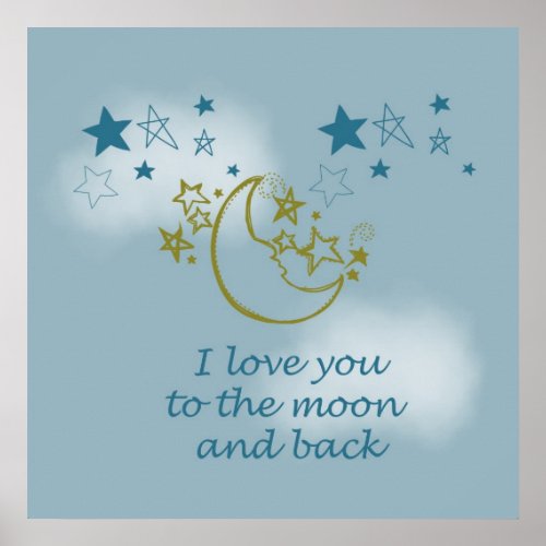 Moon and Back Poster