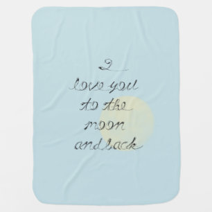 Moon and Back Swaddle Blanket