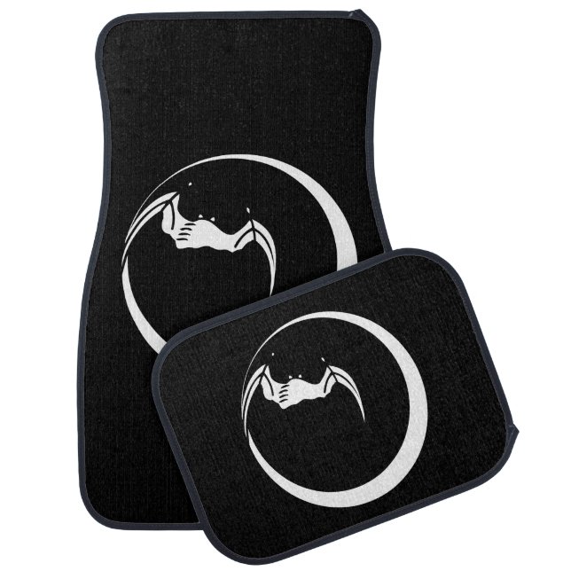 Moon and bat car floor mat (Set)