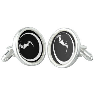 Moon and bat cufflinks