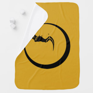 Moon and Bat Stroller Blanket
