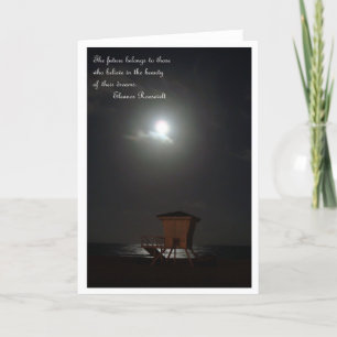 moon and cabana and quote card