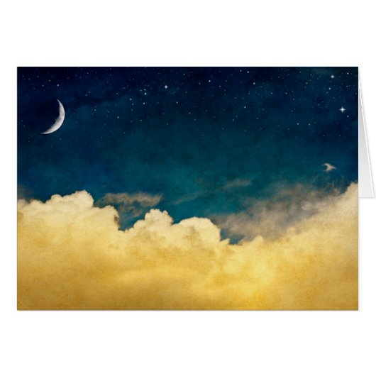 Moon And Cloudscape Cards (Front Horizontal)
