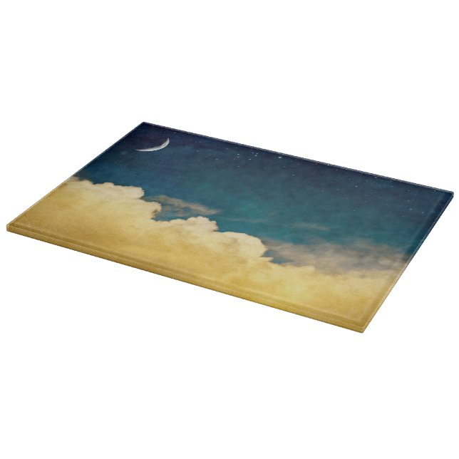 Moon And Cloudscape Cutting Board (Corner)