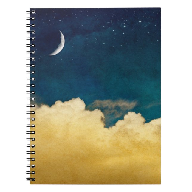 Moon And Cloudscape Notebook (Front)