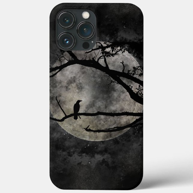Moon and Crow Case-Mate iPhone Case (Back)