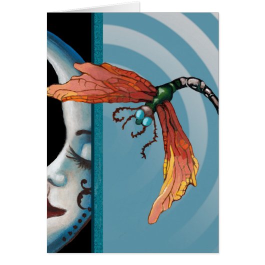 Moon and dragonfly cards (Front)