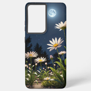 MOON AND FLOWER  SAMSUNG GALAXY S21 ULTRA CASE