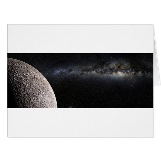 Moon and Galaxy. Cards (Front Horizontal)