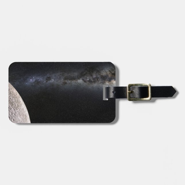 Moon and Galaxy. Luggage Tag (Front Horizontal)