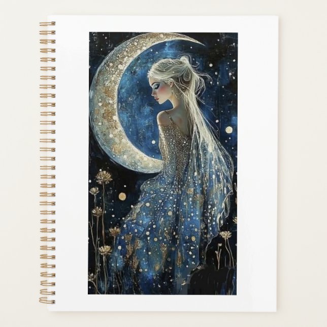 Moon and Lady design notebook (Front)