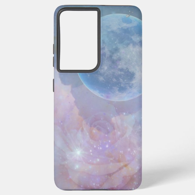 Moon and Rose Phone Case (Back)