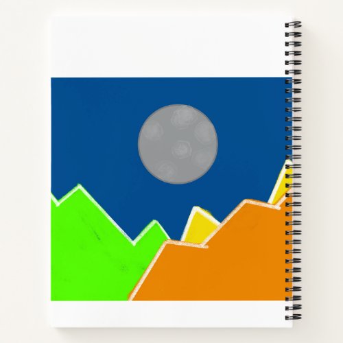 moon and sealife notebook