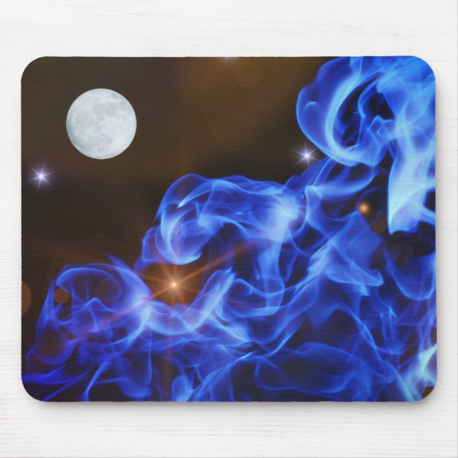 Moon and Space Art Mouse Pad (Front)
