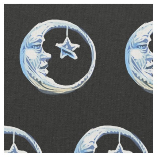 Moon and Star Fabric