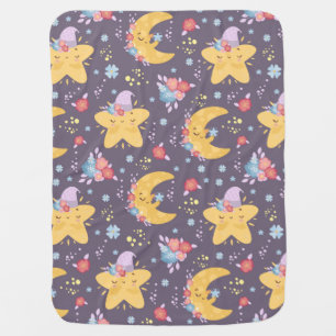 Moon and Stars Baby Blanket