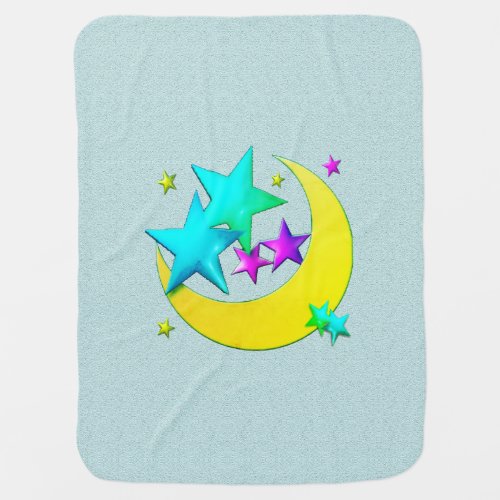 Moon and Stars Baby Blanket