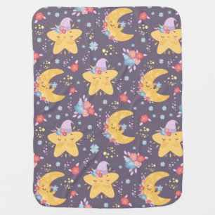 Moon and Stars Baby Blanket