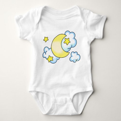 Moon and Stars Baby Bodysuit