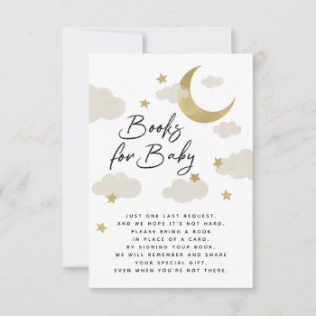 Moon And Stars Baby Shower Books For Baby by NBpaperco at Zazzle