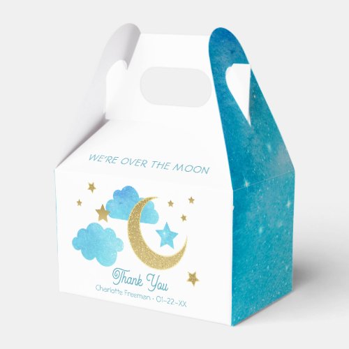 Moon and Stars Baby Shower Party Favor Boxes
