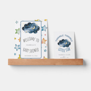 Moon and Stars Baby Shower Picture Ledge