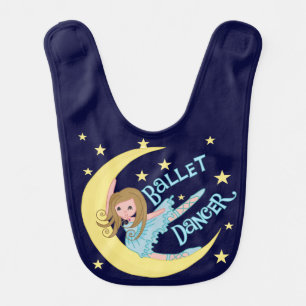 Moon and Stars Ballerina Bib