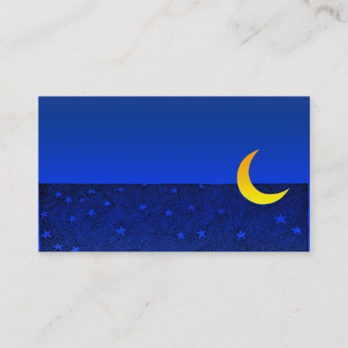 Moon and Stars Business Card