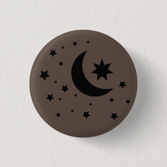 moon and stars button (Front)