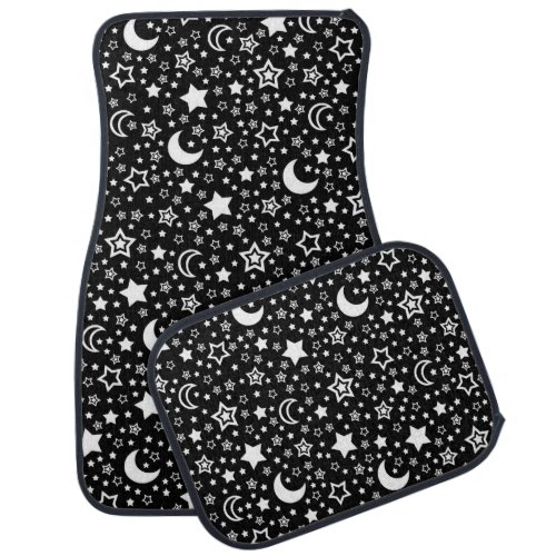 Moon and Stars Car Floor Mat