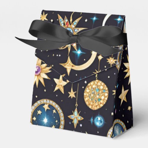 Moon And Stars Celestial Tent Favor Boxes