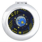 Moon and Stars Compact Mirror