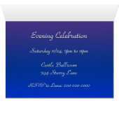 Moon and Stars Custom Folded Invitation (Inside Horizontal (Bottom))