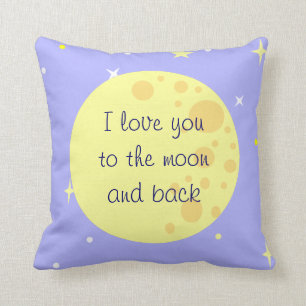 Moon and Stars Customizable Pillow