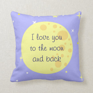 Moon and Stars Customizable Pillow