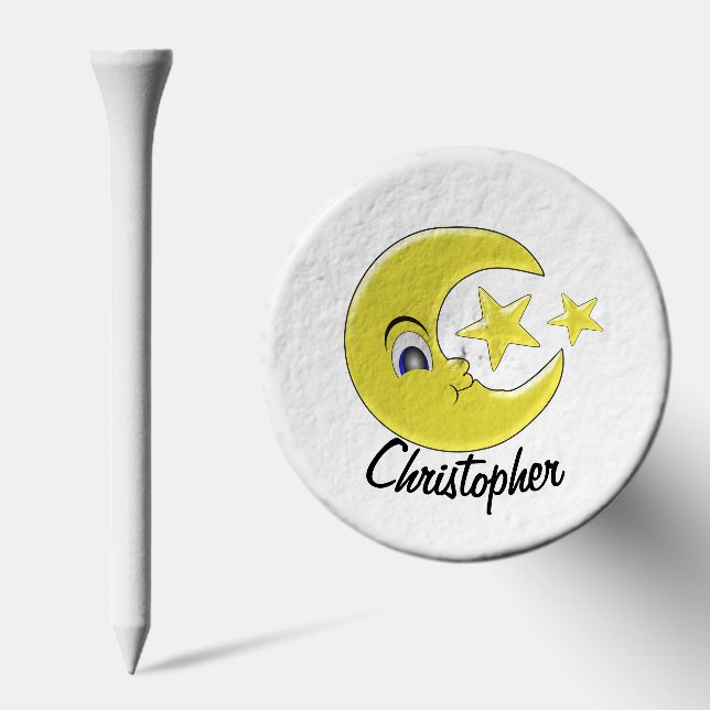 Moon And Stars Design Golf Tees (Combo)