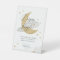 Moon and Stars Diaper Raffle Sign Gray Baby Shower