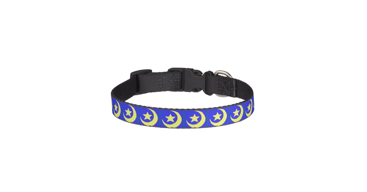 Moon and Stars Dog Collar | Zazzle.com