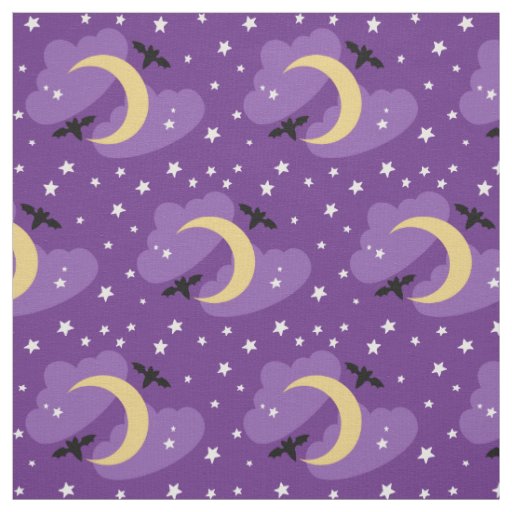 Moon and Stars | Halloween Fabric