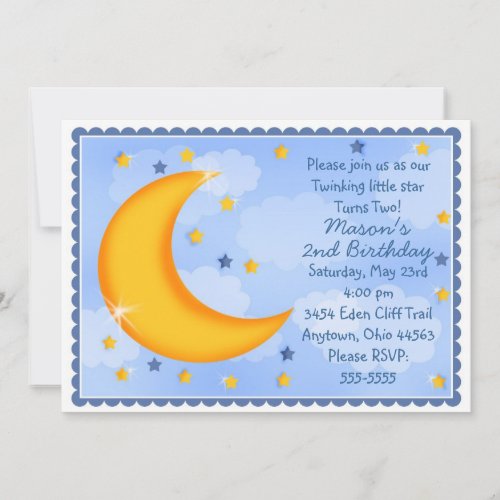 Moon and Stars Invitations