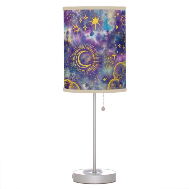 "Moon and Stars" Lamp Light (Gold-Etc) (Left)