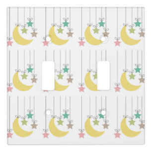 Moon and Stars Light Switch Cover