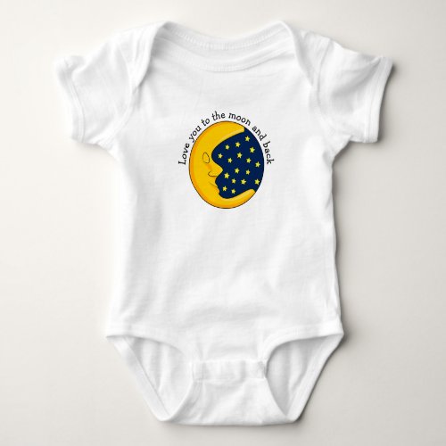 Moon And Stars Moon And Back Baby Bodysuit