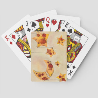 Moon and Stars on String, Mobile, Watercolor Poker Cards