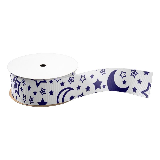 Moon and Stars Ribbon (Spool)