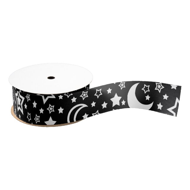 Moon and Stars Ribbon (Spool)