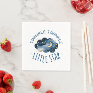 Moon and Stars Twinkle Twinkle Little Star Napkins