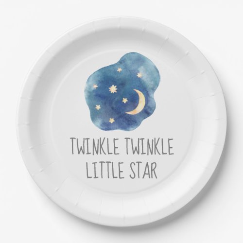 Moon and Stars Twinkle Twinkle Little Star Paper Plates
