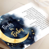 Moon and Stars Watercolor Books for Baby Shower
